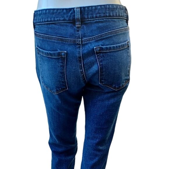 631220..Ann Taylor Loft Straight leg Jeans Size 4, 30" Waist 27" Inseam 7" Rise - Picture 5 of 6